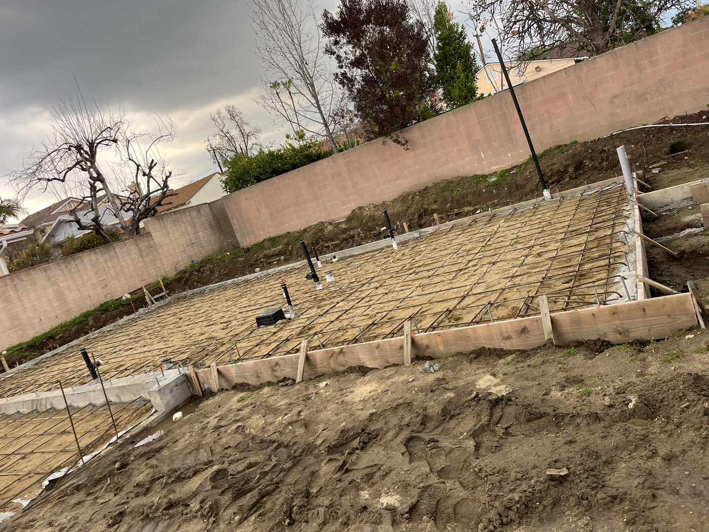 Concrete foundation work