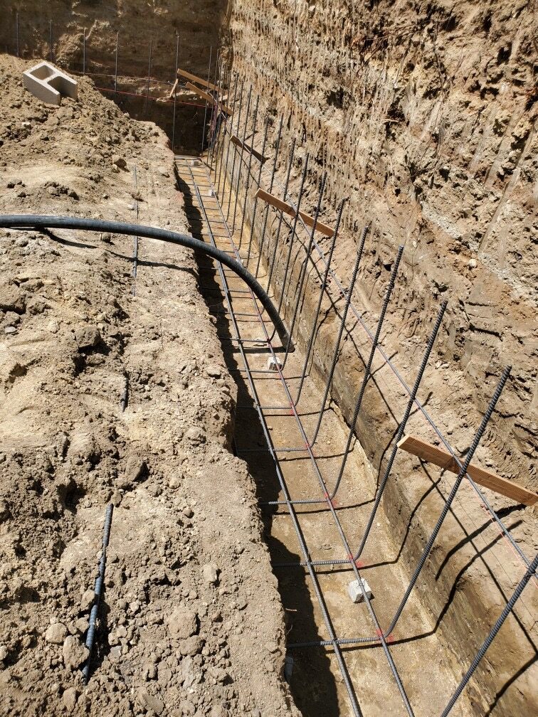 Masonry foundation progress