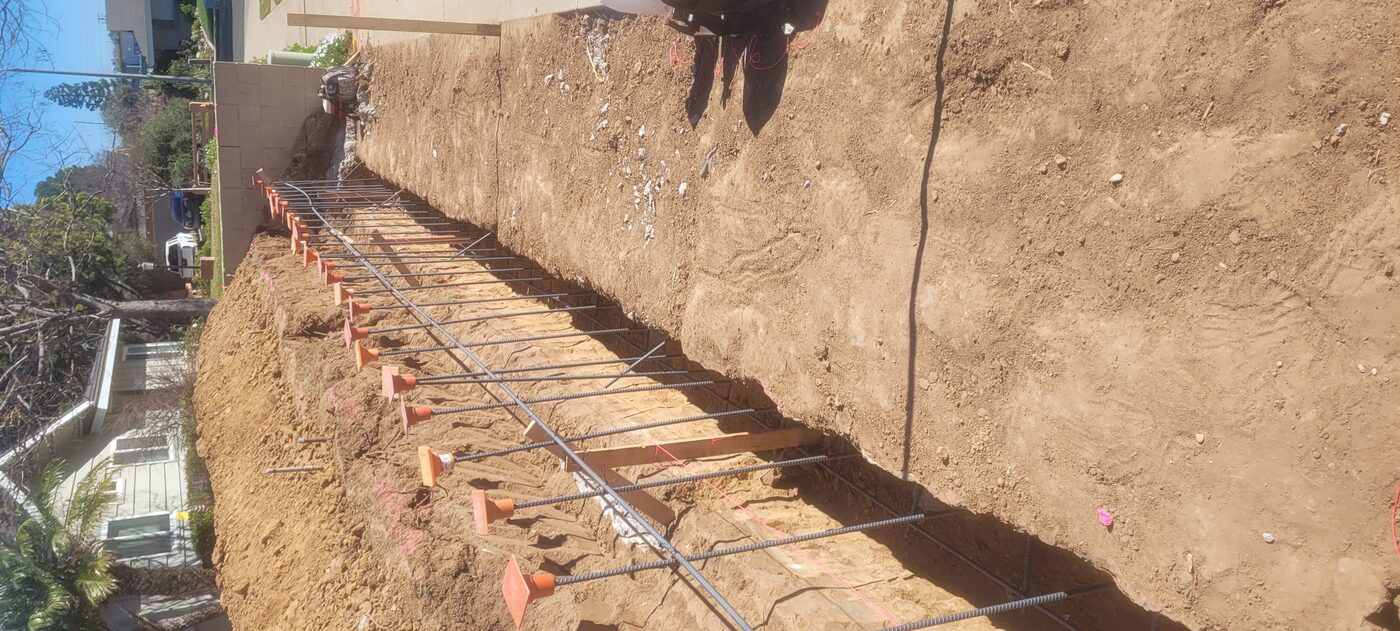 Masonry work in progress
